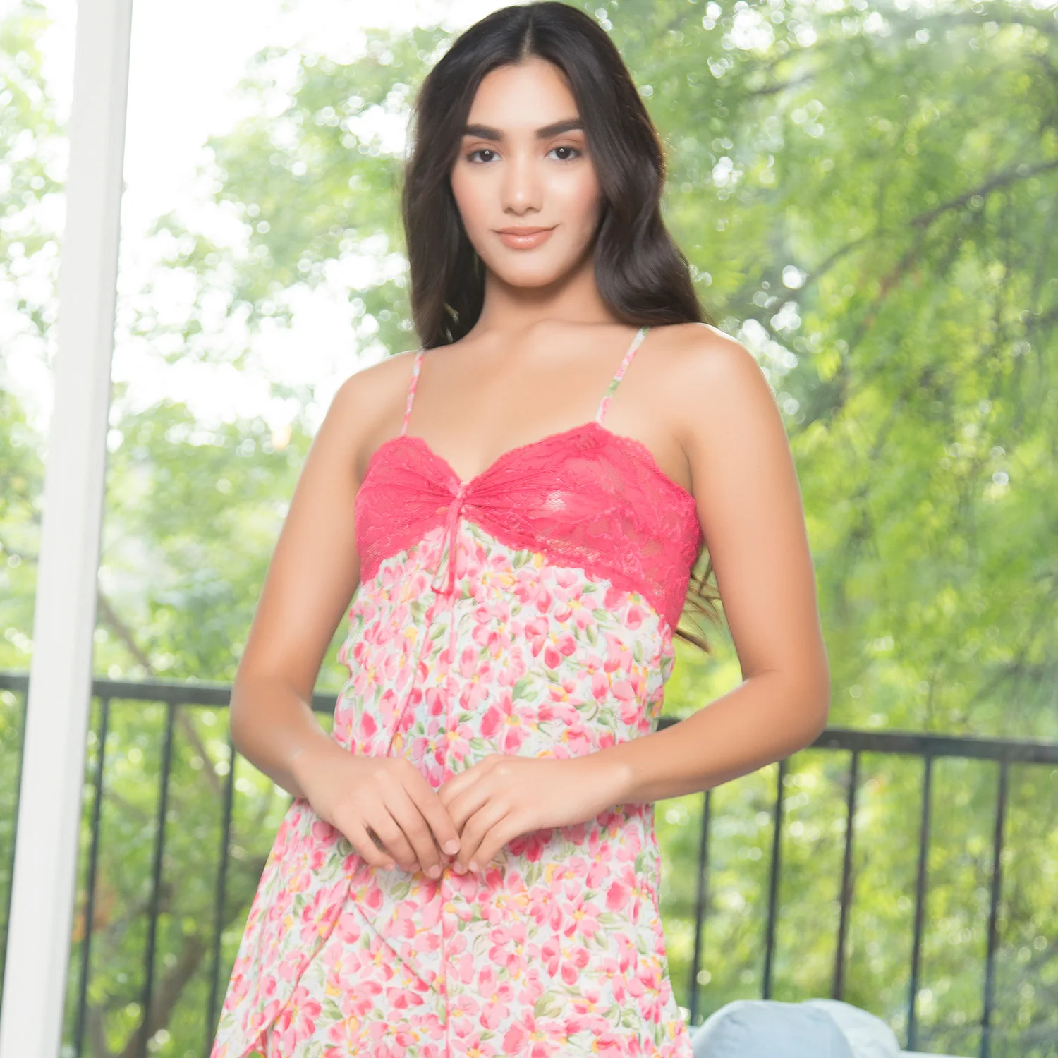 Printed Chiffon Babydoll - Image 4