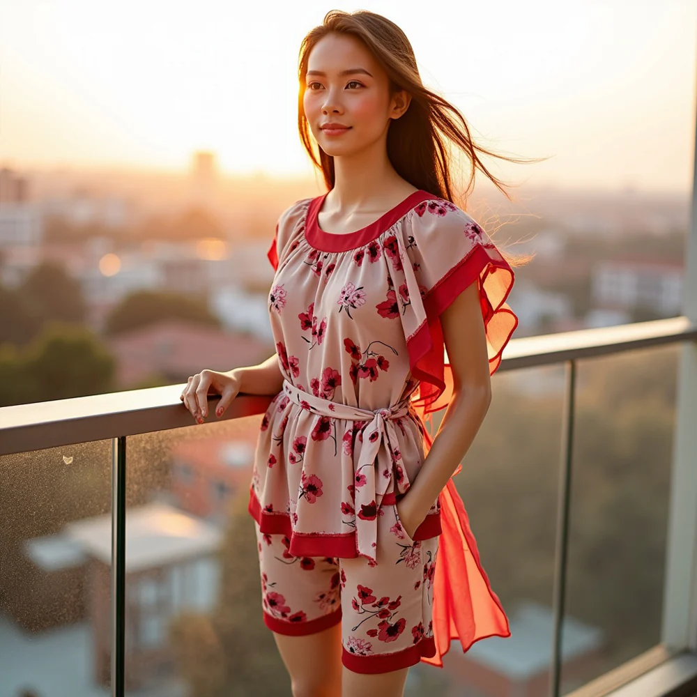 Chiffon Bliss Lounge set - Image 3